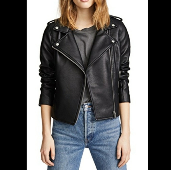 For @uniquenpink NWOT! Black Biker Jacket 💖 - Picture 3 of 8